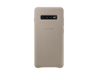 Луксозен гръб от естествена кожа оригинален EF-VG975LJEG за Samsung Galaxy S10 Plus G975 сив